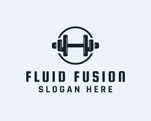 Gym Fitness Dumbbell logo design