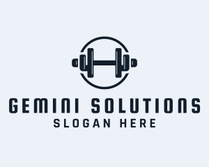 Gym Fitness Dumbbell logo design