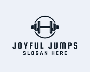 Gym Fitness Dumbbell logo design