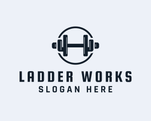 Gym Fitness Dumbbell logo design