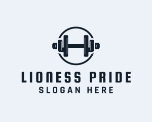 Gym Fitness Dumbbell logo design