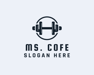 Gym Fitness Dumbbell logo design