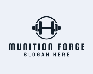 Gym Fitness Dumbbell logo design