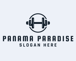 Gym Fitness Dumbbell logo design