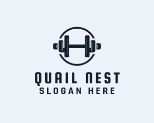 Gym Fitness Dumbbell logo design