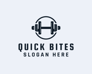 Gym Fitness Dumbbell logo design