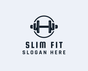 Gym Fitness Dumbbell logo design