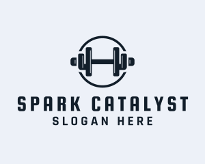 Gym Fitness Dumbbell logo design