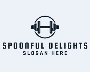 Gym Fitness Dumbbell logo design