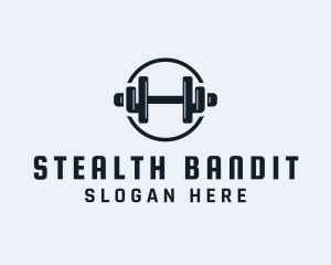 Gym Fitness Dumbbell logo design