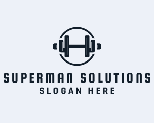 Gym Fitness Dumbbell logo design