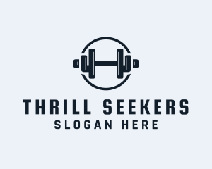 Gym Fitness Dumbbell logo design