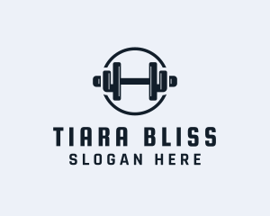 Gym Fitness Dumbbell logo design