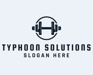 Gym Fitness Dumbbell logo design