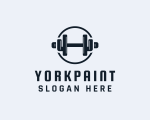 Gym Fitness Dumbbell logo design