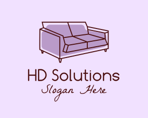 Sofa Furniture Couch logo design