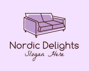 Danish - Sofa Furniture Couch logo design