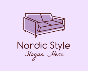 Scandinavian - Sofa Furniture Couch logo design