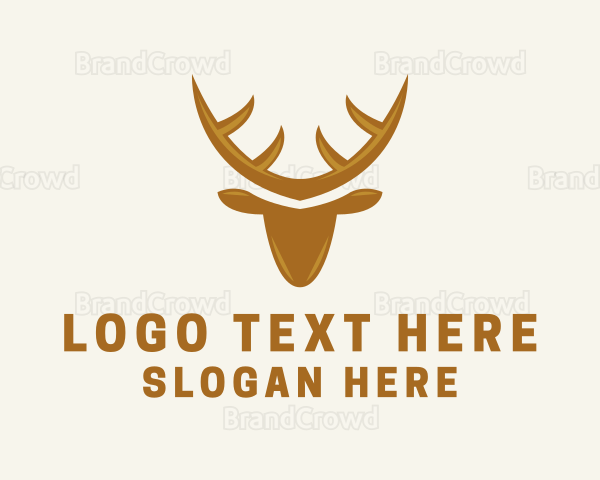 Wild Golden Stag Logo