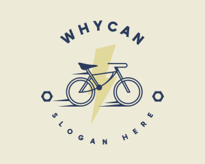 Wheel - Speed Racer Bike logo design