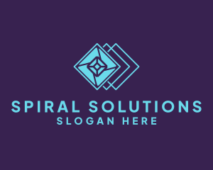 Spiral Flooring Tiles logo design