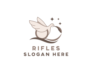 Aviary - Bird Dove Feather logo design