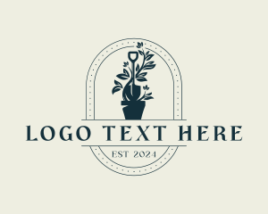 Gardener - Plant Shovel Garden logo design