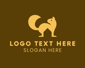 Bungalow - Squirrel House Shelter logo design