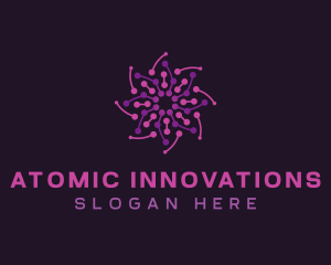 Flower Startup Tech logo design