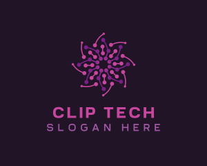 Flower Startup Tech logo design