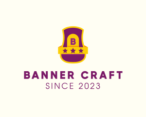 Three Star Banner logo design