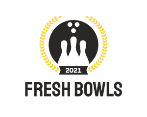 Bowling Sports Tournament logo design