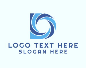 Videographer - Professional Startup Shutter Letter D logo design