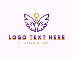 Angelic - Holy Spiritual Angel logo design