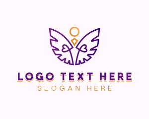 Cherubim - Holy Spiritual Angel logo design