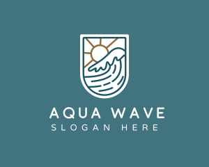 Wave Ocean Resort logo design