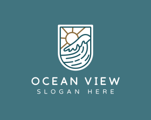 Wave Ocean Resort logo design