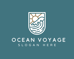 Wave Ocean Resort logo design