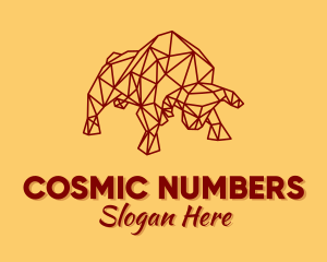 Numerology - Minimalist Geometric Ox logo design