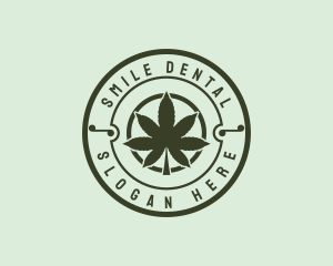 Herb - Marijuana Plantation Badge logo design