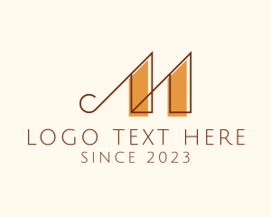 Carpentry - Elegant Luxury Letter M logo design