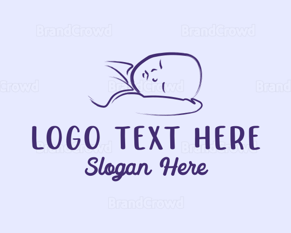 Sleeping Baby Infant Logo