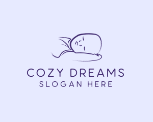 Sleeping Baby Infant logo design