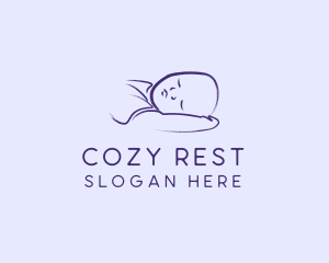 Sleeping Baby Infant logo design