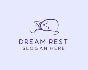 Sleeping Baby Infant logo design