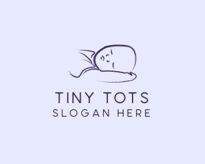 Sleeping Baby Infant logo design