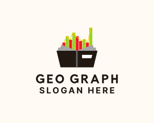 Stocks Graph Book  logo design