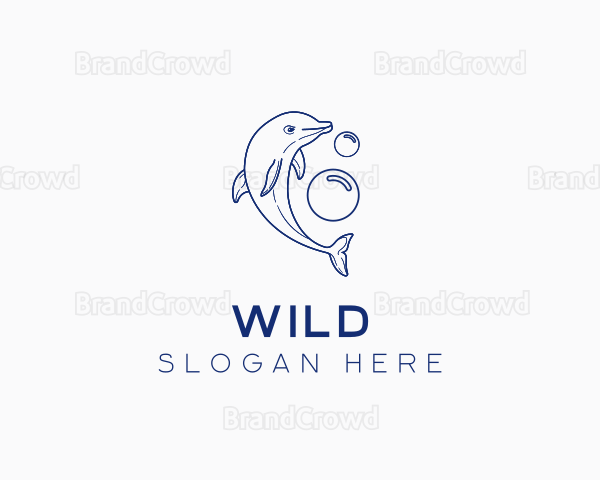 Wild Dolphin Bubbles Logo