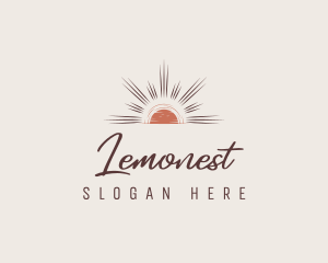 Chic - Natural Sunset Sun logo design