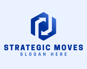 Blue Arrows Delivery logo design